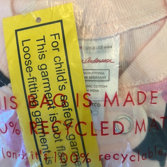 Hanna Andersson Printed Footless Sleeper NWT - Picture 2 of 4